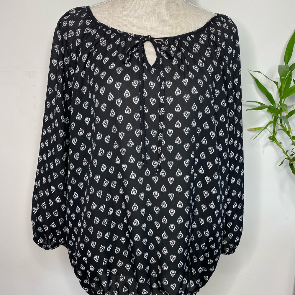 Long sleeve sheer shirt